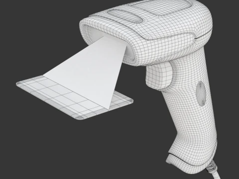 Lettore di codici a barre Modello 3D