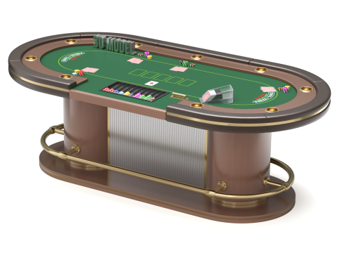 Poker Table Set 3D 模型