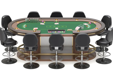 Набір столів для покеру 3D Модель
