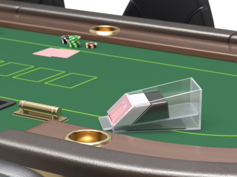 Poker Table Set 3D 模型