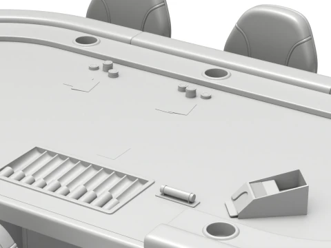 Набір столів для покеру 3D Модель