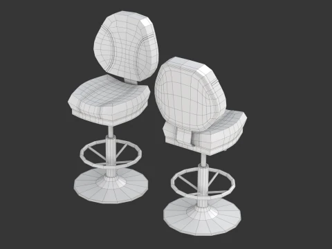 Набір столів для покеру 3D Модель