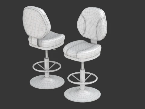 Набір столів для покеру 3D Модель