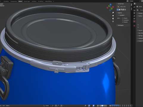 Plastic Barrel Modelo 3D