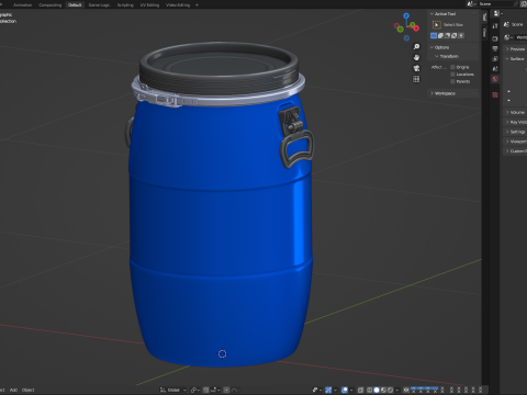 Plastic Barrel Modelo 3D