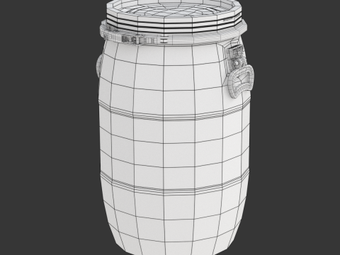 Plastic Barrel Modelo 3D