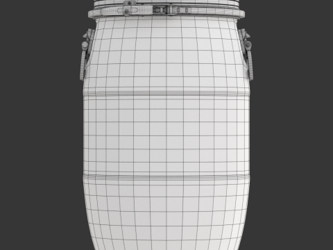 Plastic Barrel Modelo 3D
