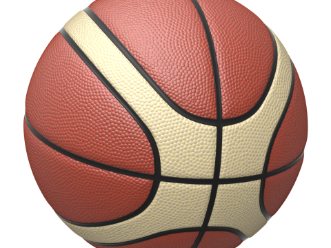Basketball with two colours 3D-Modell