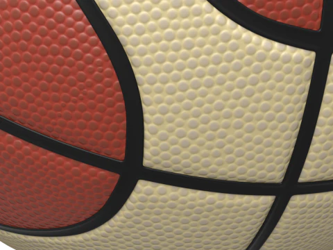 Basketball with two colours 3D Model