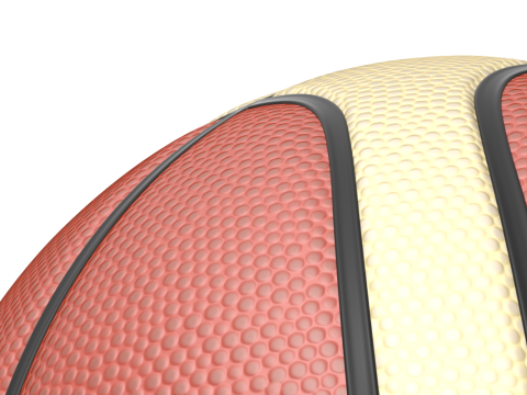 Basketball with two colours 3D 模型