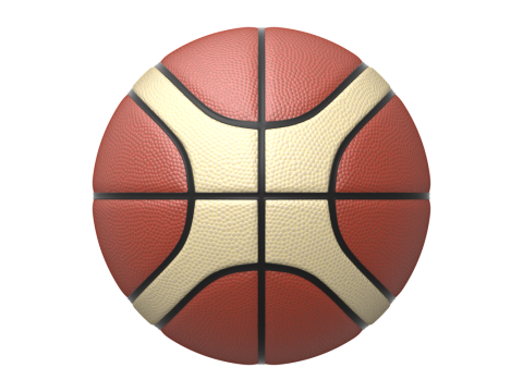 Basketball with two colours 3D 模型