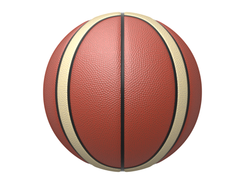 Basketball with two colours 3D 模型