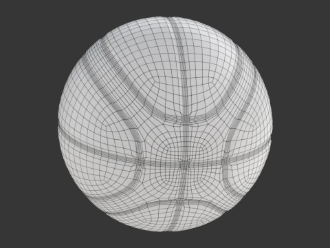 Basketball with two colours 3D Model