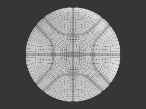 Basketball with two colours 3D Model