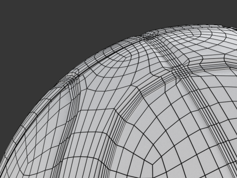 Basketball with two colours 3D 模型