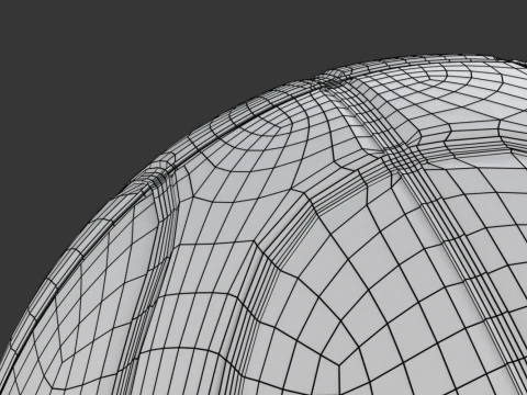 Basketball with two colours 3D Model