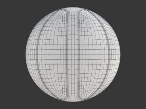 Basketball with two colours 3D Model