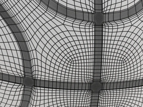 Basketball with two colours 3D Model