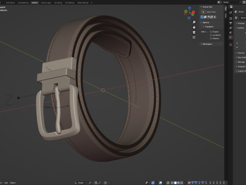 Leather Belt Model 3D