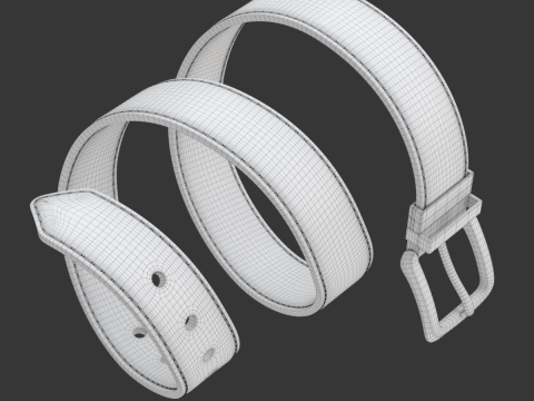 Leather Belt Model 3D