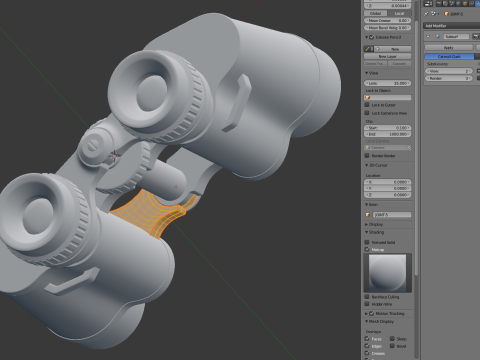 Binoculars Model 3D
