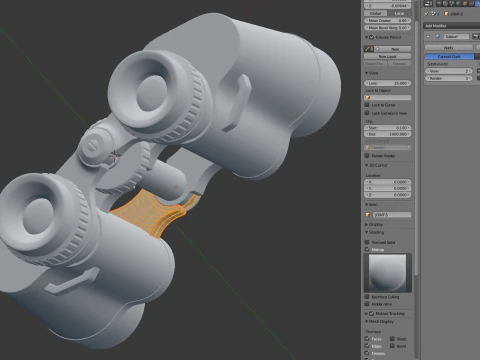 Binoculars 3D Model