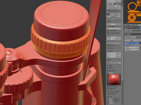 Binoculars Model 3D