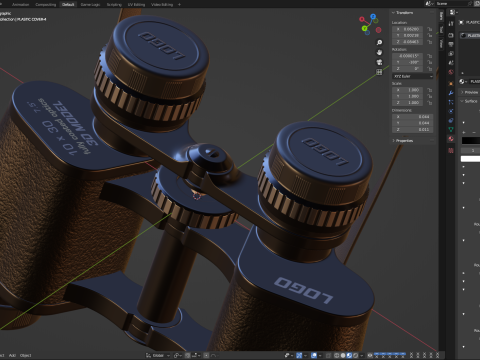 Binoculars Model 3D
