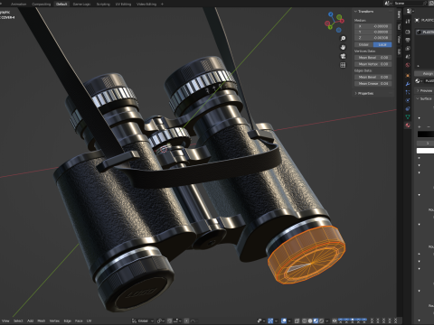 Binoculars Model 3D