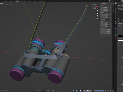 Binoculars 3D Model