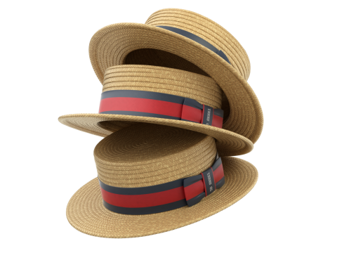 Boater Hat Model 3D