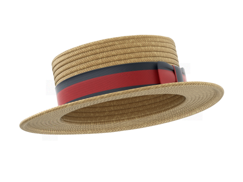 Boater Hat Model 3D