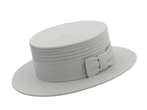 Boater Hat 3D Model