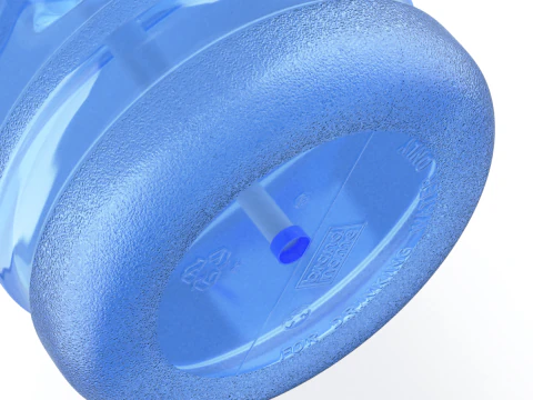 Dispenser Water Bottle with Plastic Pump 3D Model