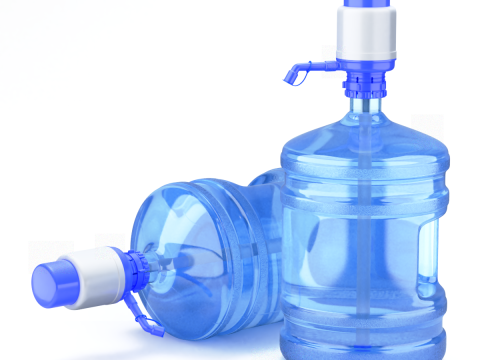Dispenser Water Bottle with Plastic Pump 3Dモデル