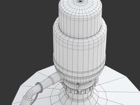 Dispenser Water Bottle with Plastic Pump 3Dモデル