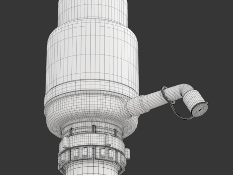 Dispenser Water Bottle with Plastic Pump 3Dモデル