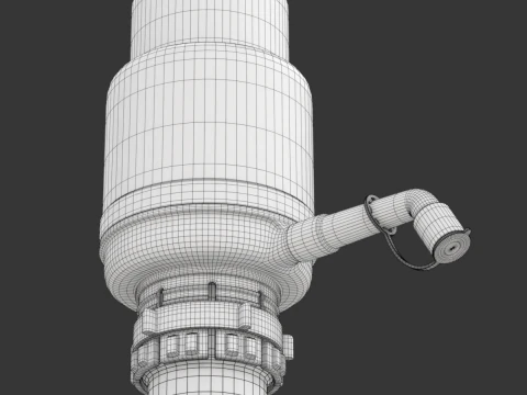 Dispenser Water Bottle with Plastic Pump 3D Model