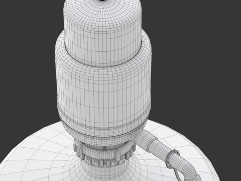 Dispenser Water Bottle with Plastic Pump 3Dモデル