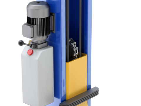 Car Lift Animation Modelo 3D
