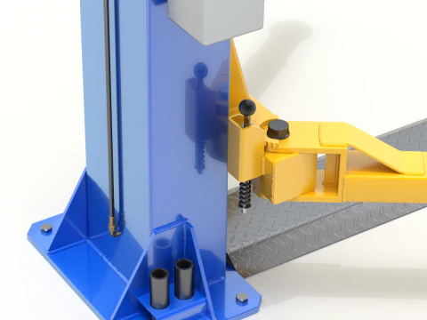 Car Lift Animation 3D Model