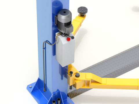 Car Lift Animation Modelo 3D