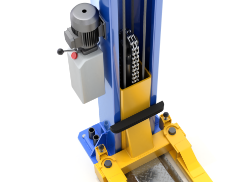 Car Lift Animation Modelo 3D