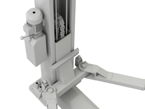 Car Lift Animation 3D Model