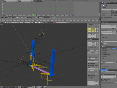 Car Lift Animation Modelo 3D