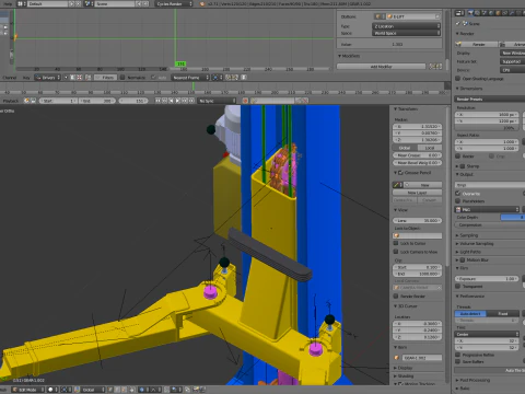 Car Lift Animation 3D Model