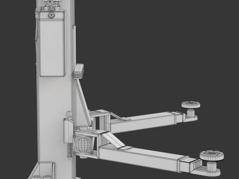 Car Lift Animation 3D Model