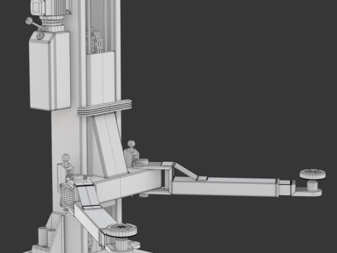 Car Lift Animation Modelo 3D