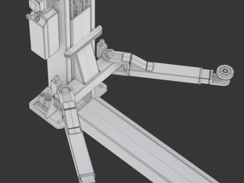Car Lift Animation Modelo 3D