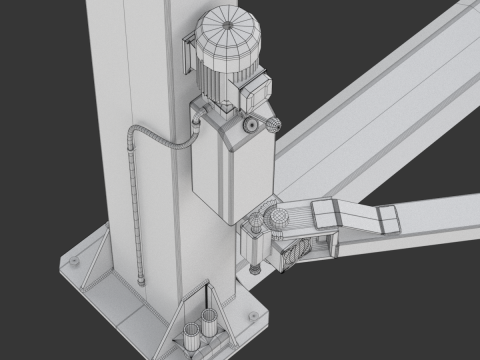 Car Lift Animation Modelo 3D
